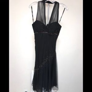 xscape by joanna chen black dress